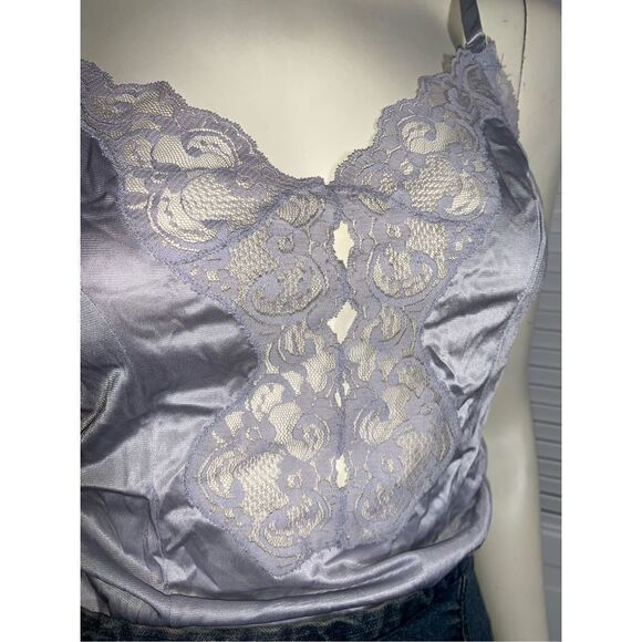 Vintage Nylon Lace Trim Camisole Large - Picture 3 of 6